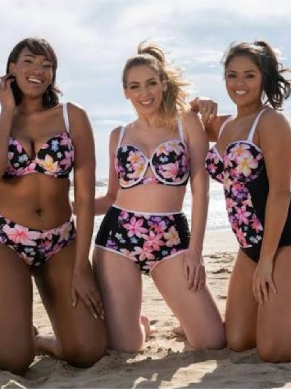 CURVY KATE Tropicana Bandeau Tankini Top 36DD